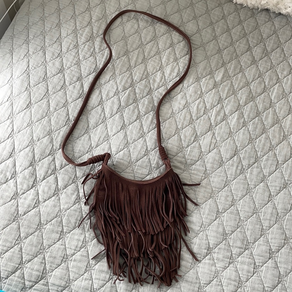 American Eagle Fringe Shoulder Purse